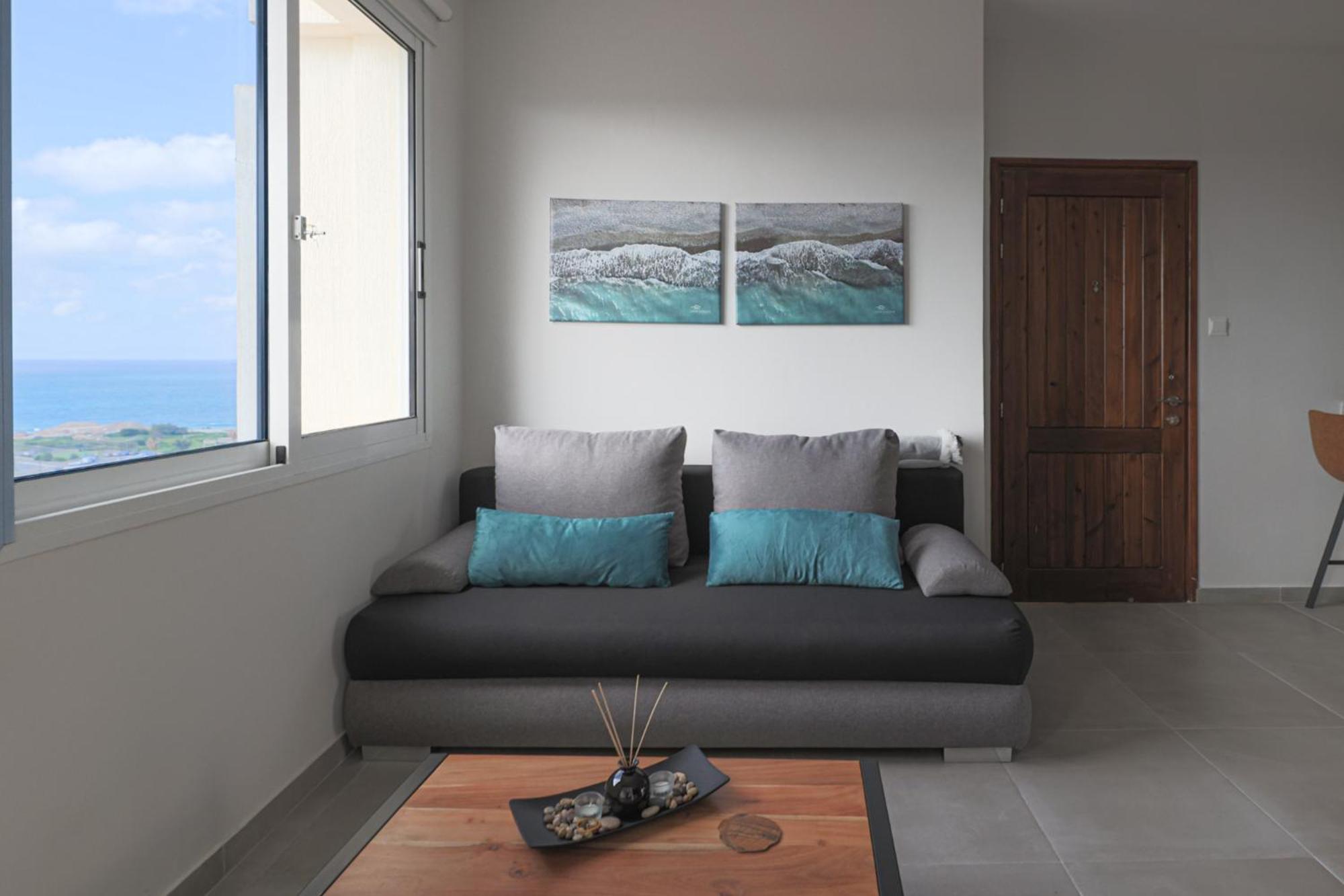 KoniaEden Blue-Horizon 1B, Paphos, Sea View, Poolアパートメント エクステリア 写真