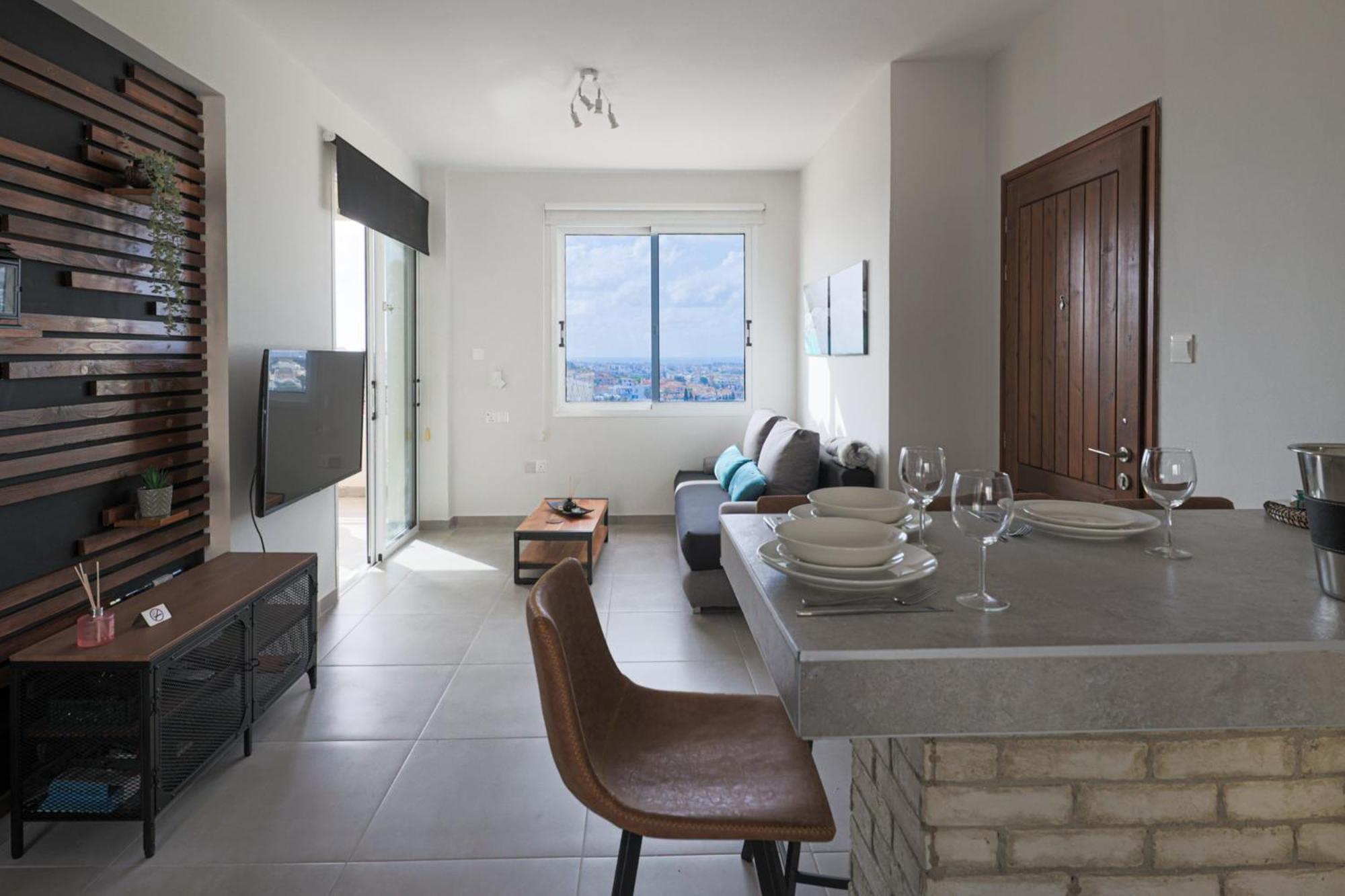 KoniaEden Blue-Horizon 1B, Paphos, Sea View, Poolアパートメント エクステリア 写真